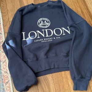 Abercrombie & Fitch Navy Crewneck Sweater